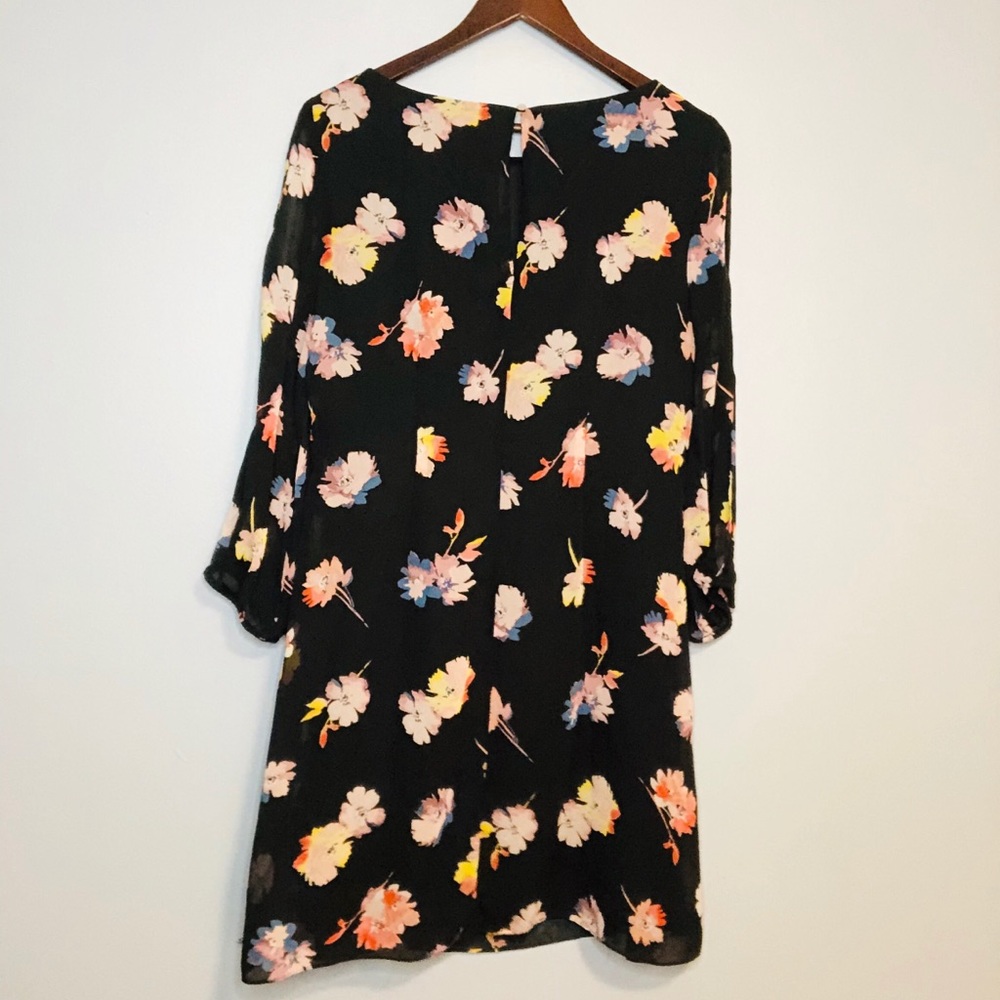 Kensie Black Floral Dress - Picture 3 of 4